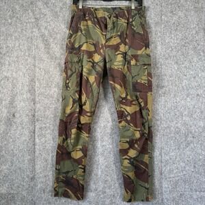Polo Ralph Lauren Camo Cargo Pants Boys 20 British Zip Drawstring Grunge Outdoor